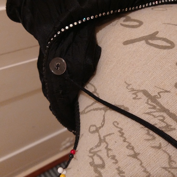 Vintage b.b. collections black velvet backless dress Sz 6 - Picture 9 of 11